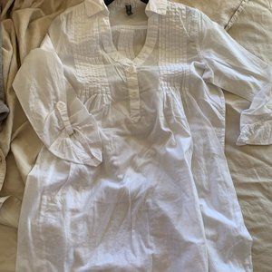 Kenneth Cole Reaction Long White Blouse